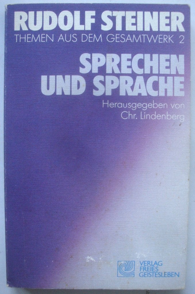 Rudolf Steiner Sprechen und Sprache Themen aus dem Gesamtwer, Boeken, Esoterie en Spiritualiteit, Zo goed als nieuw, Achtergrond en Informatie