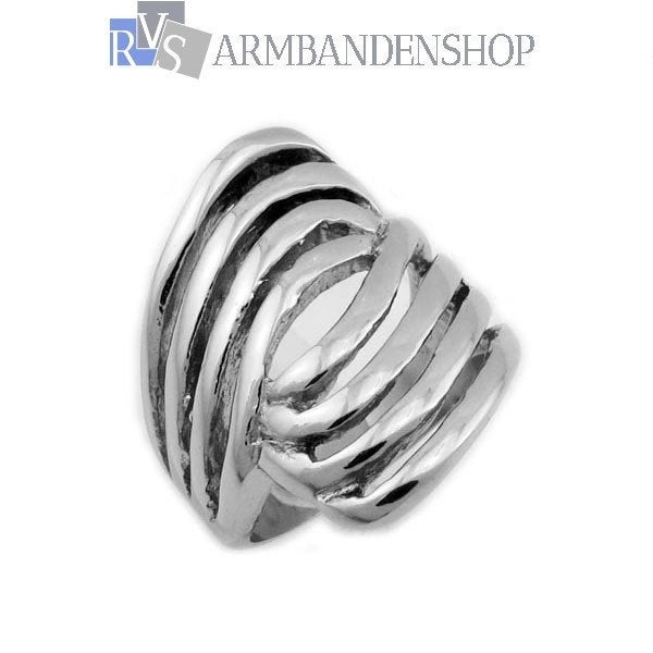 Rvs dames ring Bari in maat 6 7 8 en 9 rvs dames sieraden, Sieraden, Tassen en Uiterlijk, Ringen, IJzer of Staal, Nieuw, Ophalen of Verzenden