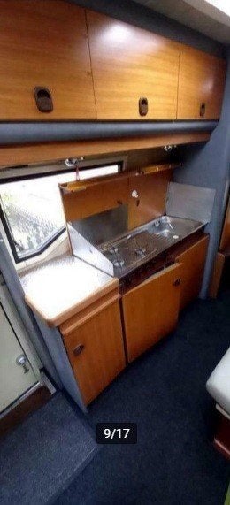 Keukenblok hobby 600 keuken inrichting interieur camper, Verzenden, Gebruikt