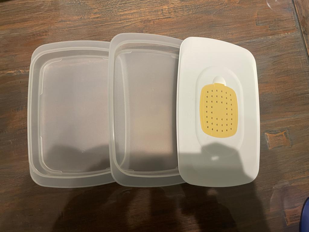Nieuwe Tupperware Vleeswaren Bakken 700ML, Huis en Inrichting, Keuken | Tupperware, Ophalen of Verzenden, Nieuw, Wit, Bak of Kom