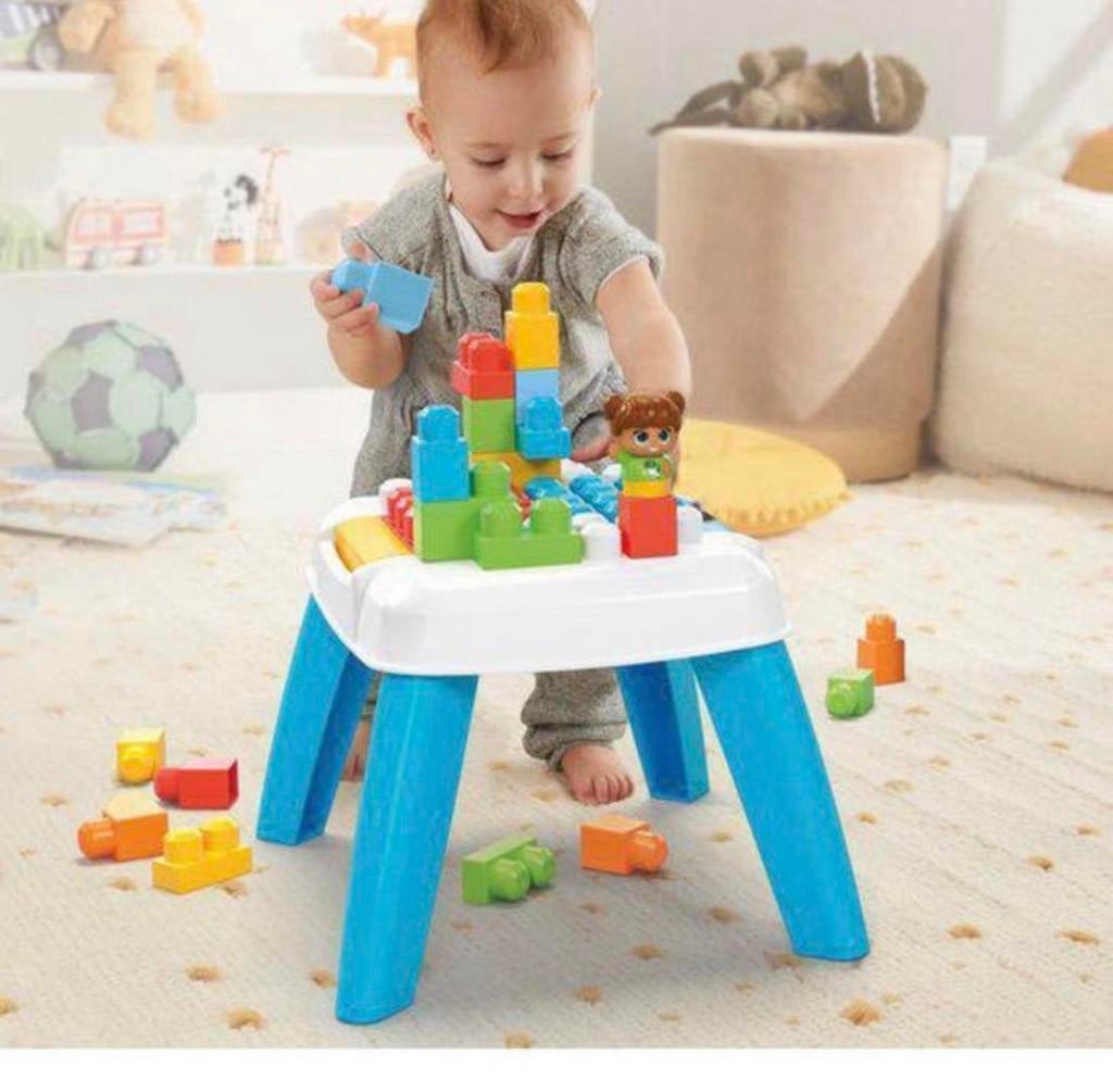 Fisher-Price MEGA Bloks TAFEL bouw leer blokken Bouwstenen, Nieuw, Ophalen of Verzenden, H, H
