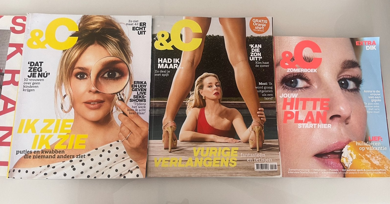 2x &C, &C Zomerboek en Volkskrant magazine zomer 2026, Ophalen, Zo goed als nieuw, Damesbladen