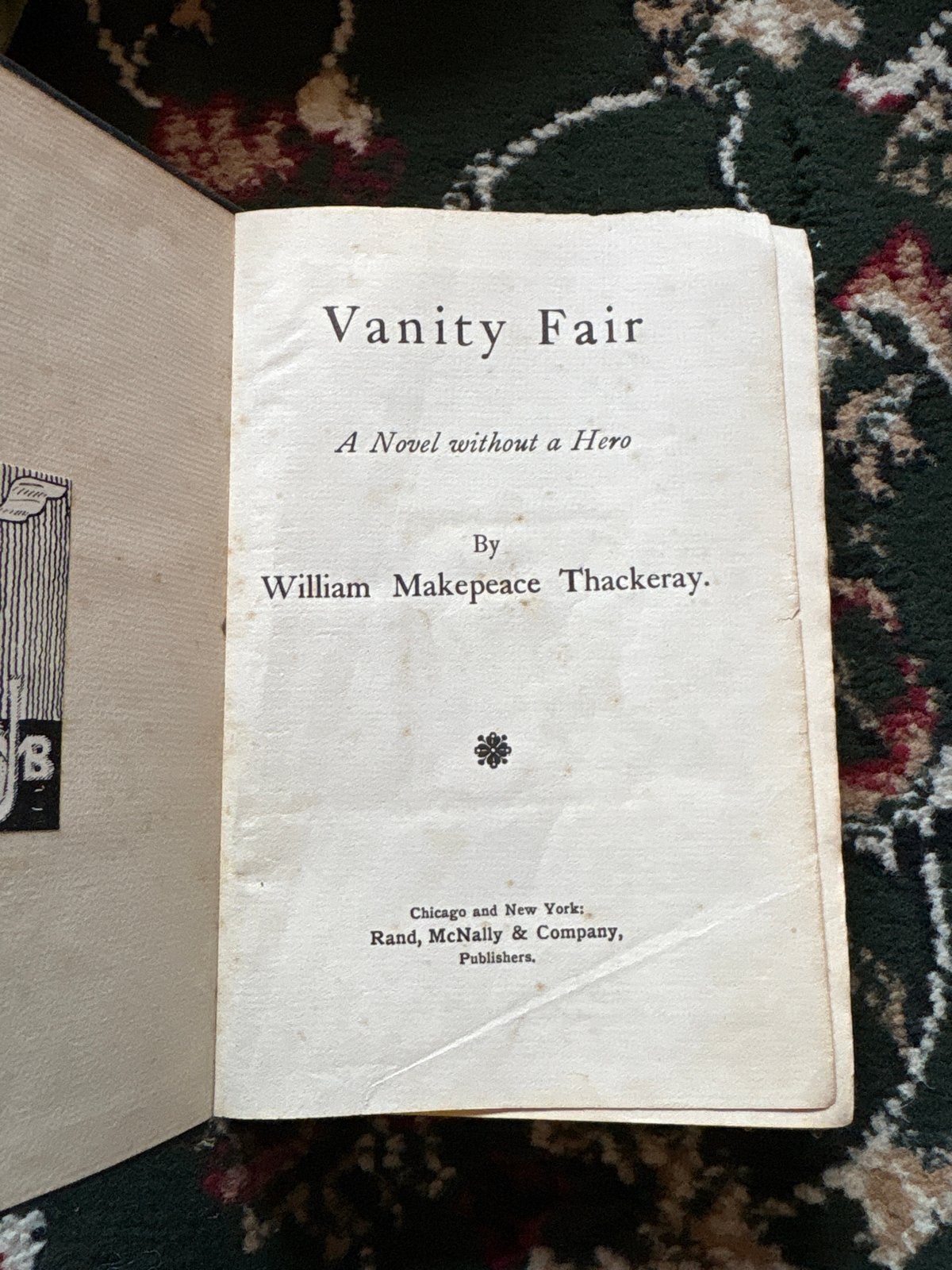 Vanity Fair - William Makepeace Thackeray (oud boek), Ophalen of Verzenden, Gelezen, Amerika
