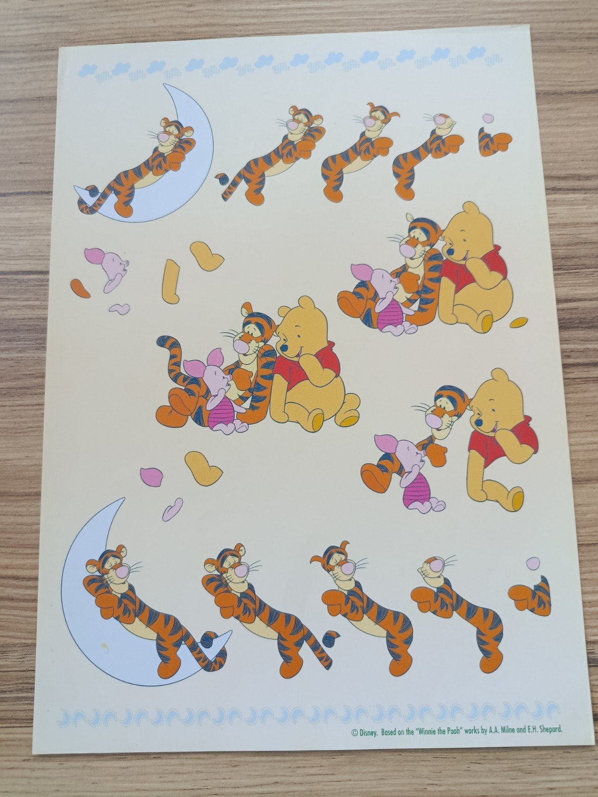 Winnie the pooh, knorretje, tijgertje, Knipvellen,, Ophalen of Verzenden, Nieuw, Disney, Knipvel