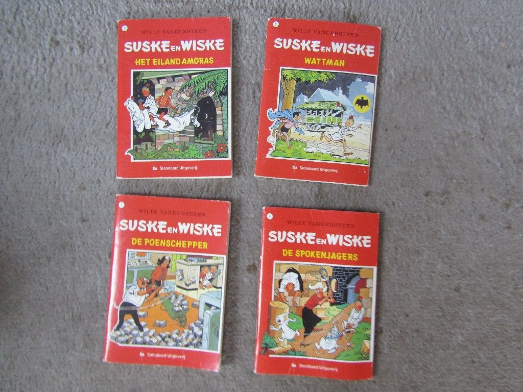 4 Mini Suske & Wiske boekjes, Boeken, Stripboeken, Meerdere stripboeken, Ophalen of Verzenden, Gelezen, Willy Vandersteen