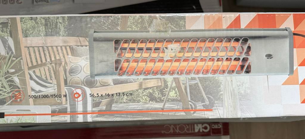 CKITRONIC Kwarts Heater 500W/1000W/1500W, Minder dan 30 cm, Minder dan 60 cm, Ophalen of Verzenden, 800 watt of meer