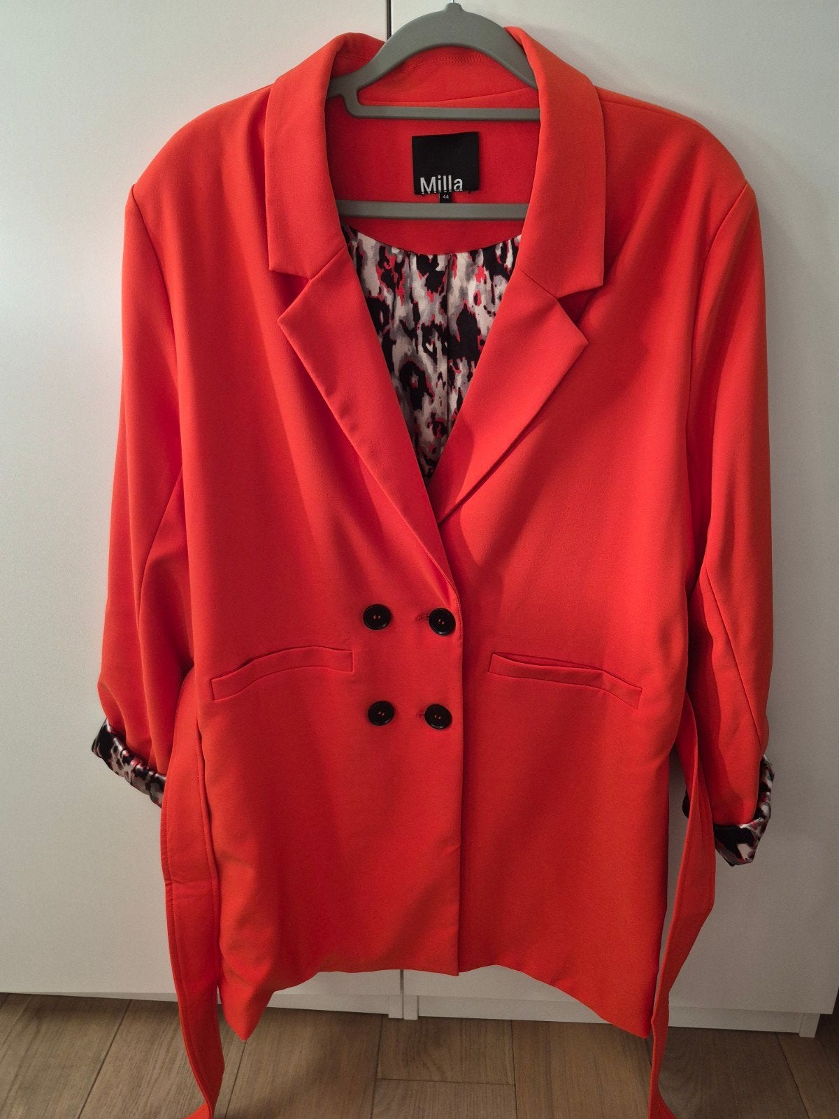 Toffe oranje blazer/colbert Milla Amsterdam maat 44, Ophalen of Verzenden, Zo goed als nieuw, Maat 42/44 (L), Oranje