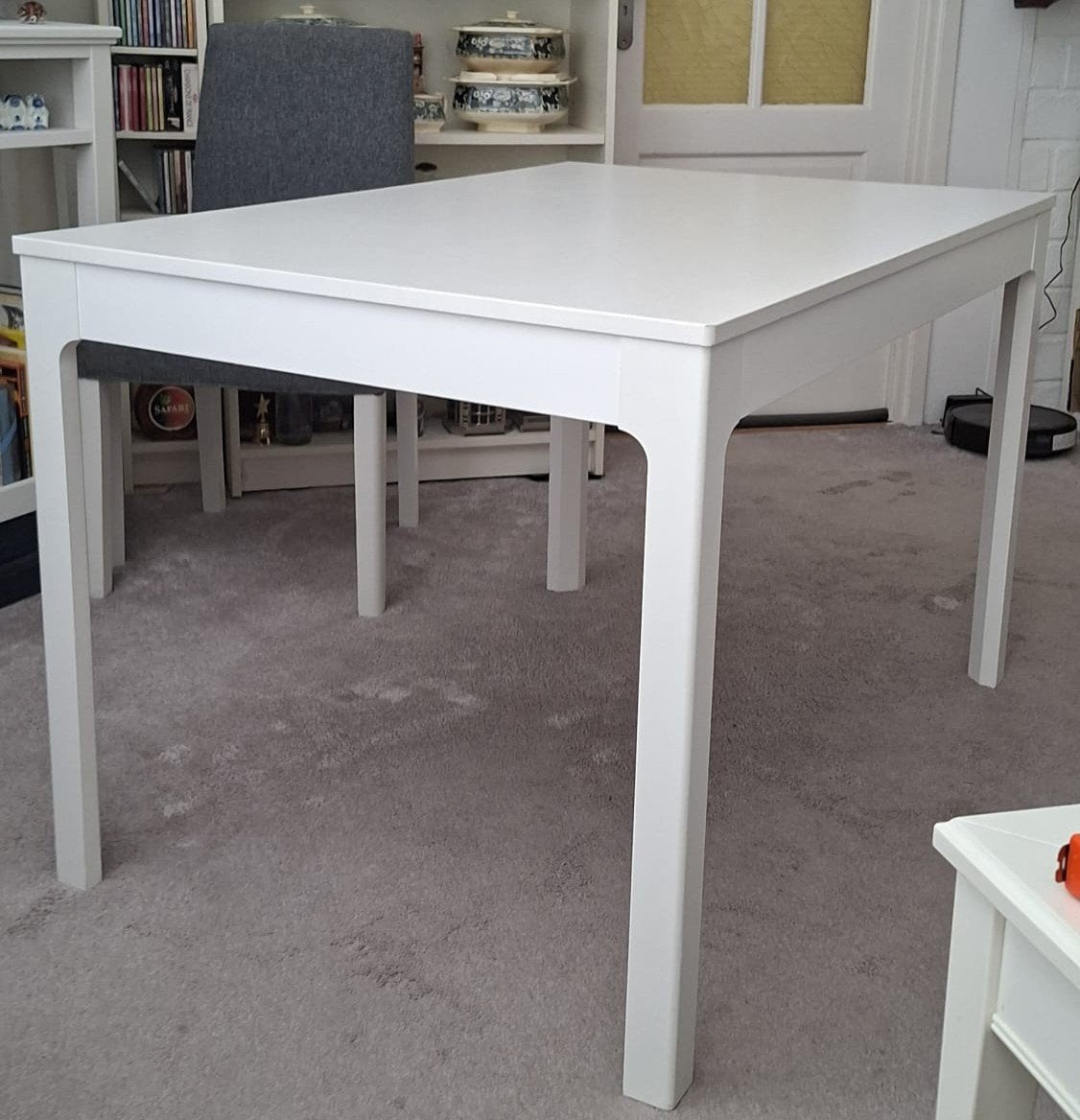 Ikea ekedalen tafel uitschuifbaar + 6 stoelen., Ophalen, Gebruikt, 50 tot 100 cm, 150 tot 200 cm