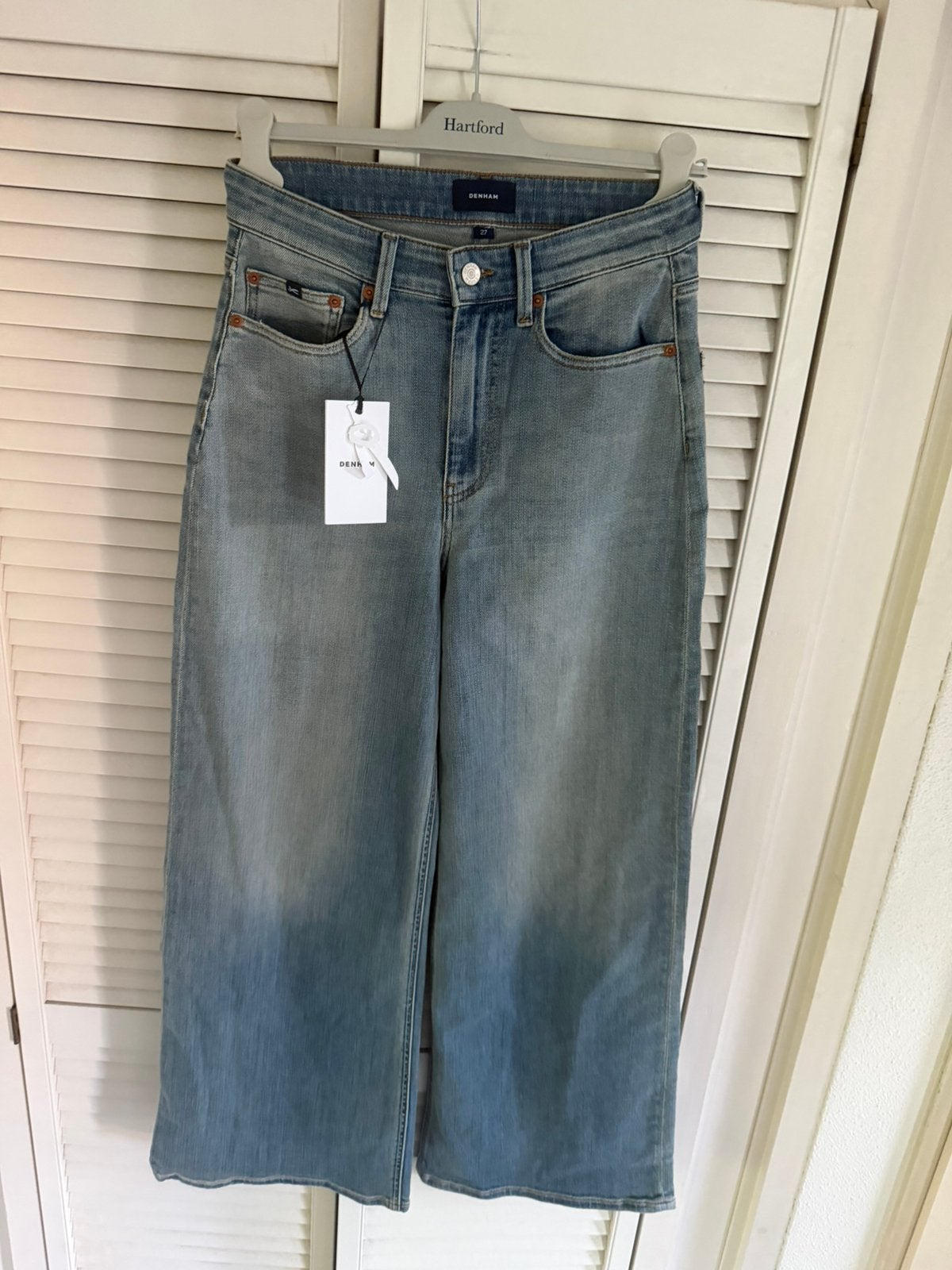 Nieuwe Denham Miku wide leg 27-30, Verzenden, Nieuw, Blauw, W27 (confectie 34) of kleiner