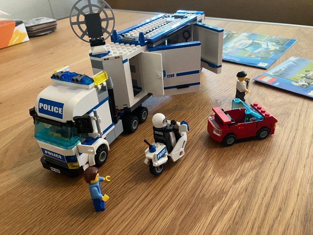 Lego Politievrachtwagen (7288), Lego, Complete set, City, Gebruikt