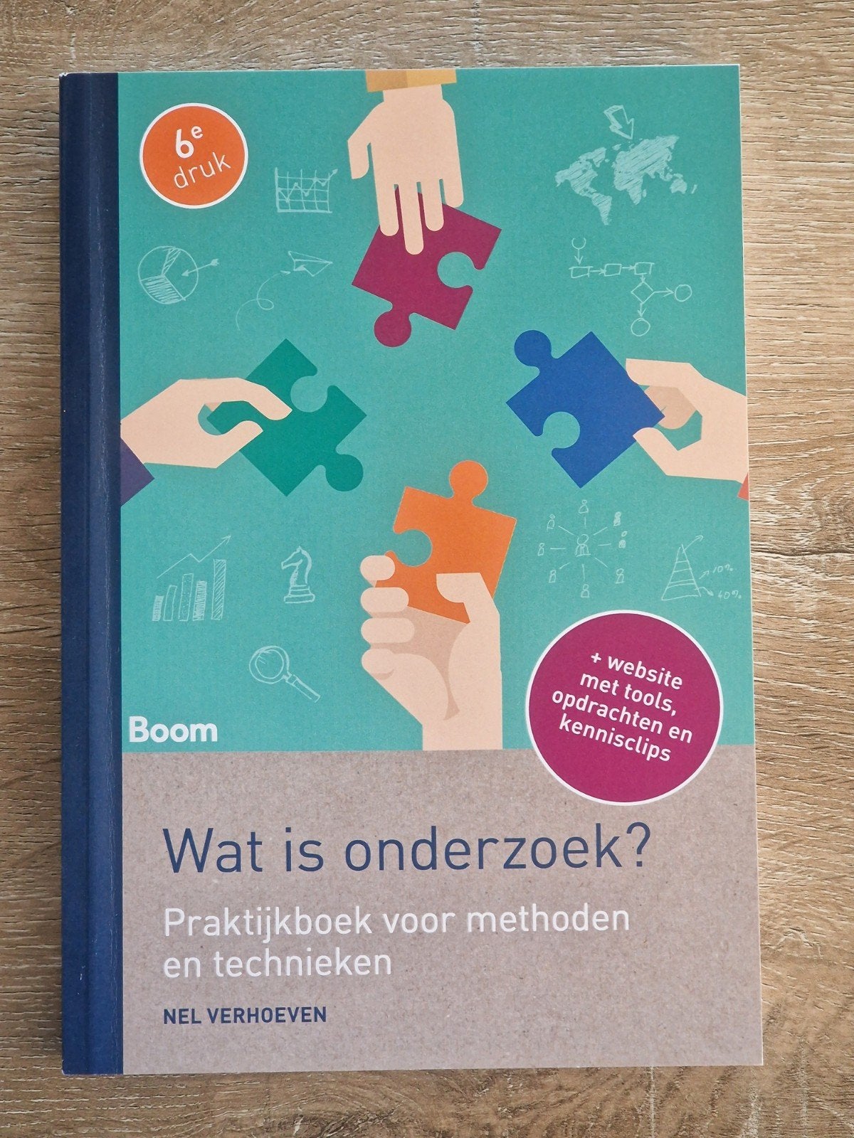 Nieuw: Wat is onderzoek? Praktijkboek 6e druk, Boeken, Nieuw, Nel Verhoeven, Gamma, HBO