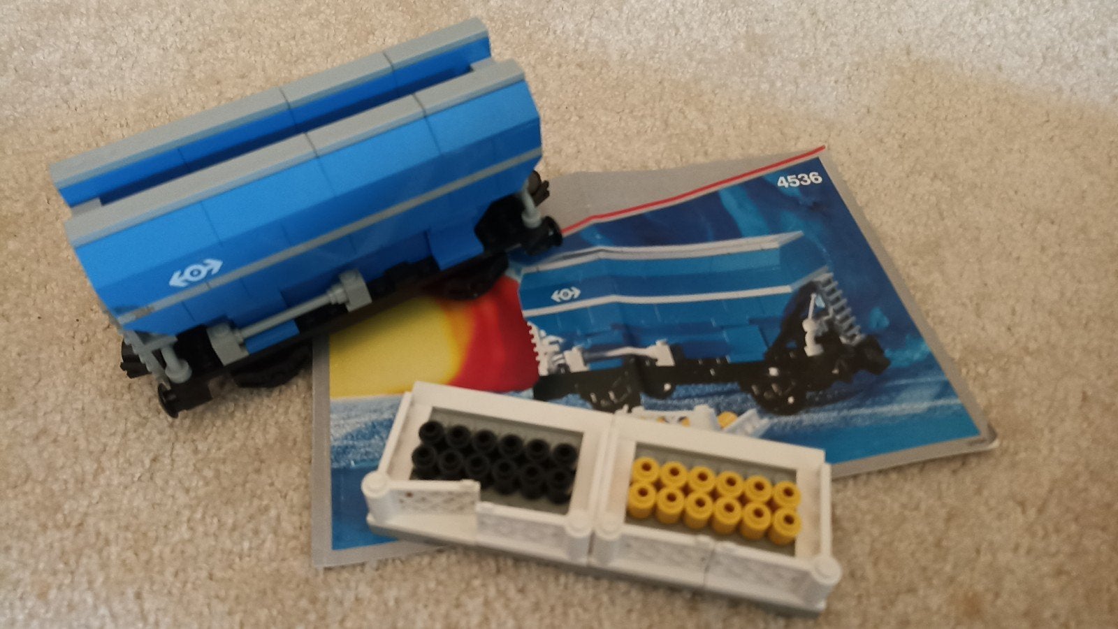 Lego set 4536 Trein Wagon, Hobby en Vrije tijd, Modelauto's | 1:87, Ophalen of Verzenden, Zo goed als nieuw, Bus of Vrachtwagen