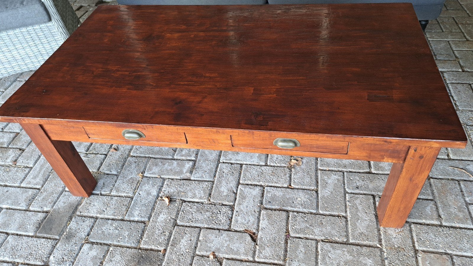 koloniale salontafel met twee lades, Antiek en Kunst, Ophalen