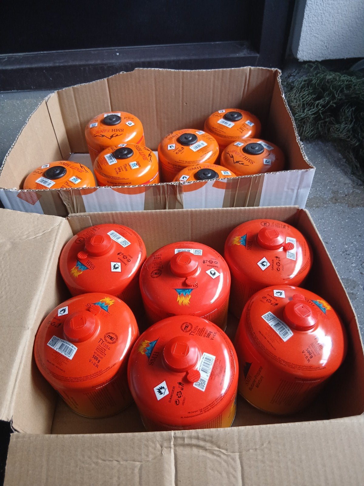 16 Gascilinders 500g met 2 Kooktoestellen & Vuurstarter, Ophalen