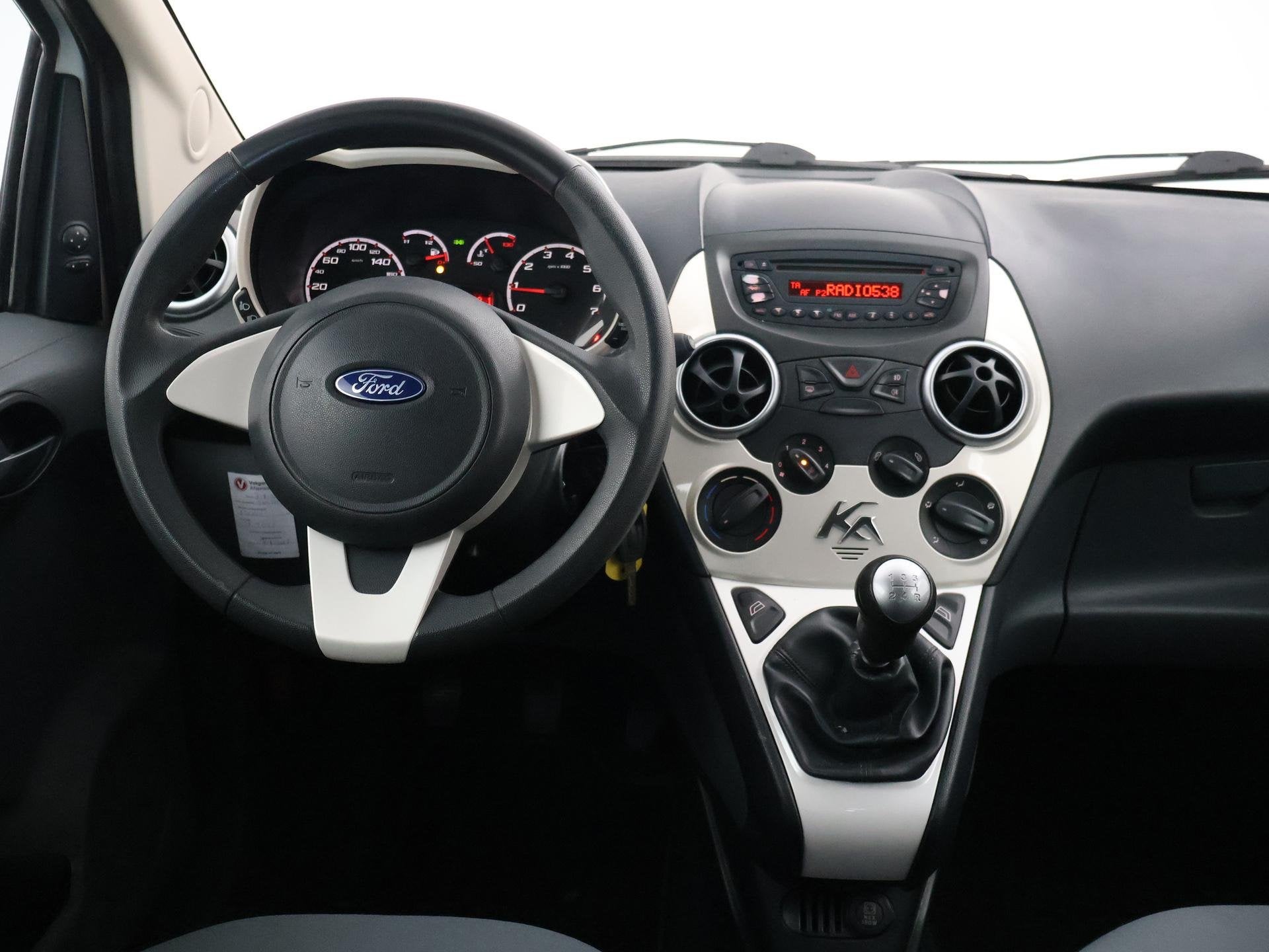 Ford Ka 1.2 TITANIUM + AIRCO | ACHTERSPOILER | LMV | ORIGINE, Auto's, Voorwielaandrijving, Stof, Gebruikt, 1242 cc