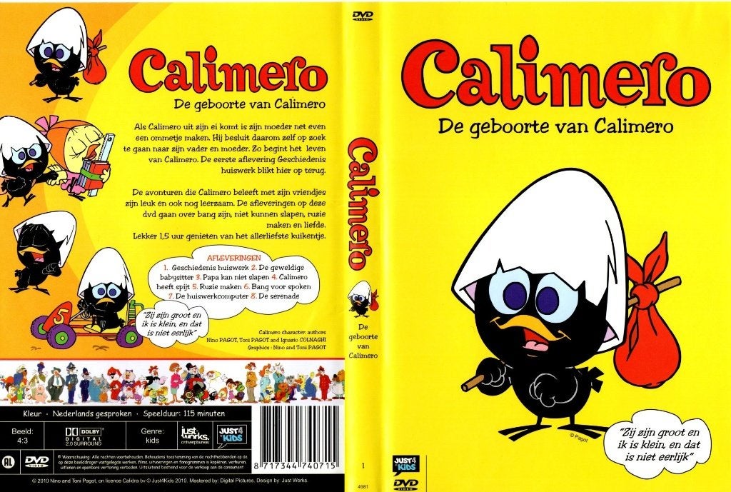 Calimero, de geboorte van Calimero, Cd's en Dvd's, Alle leeftijden, Ophalen of Verzenden, Zo goed als nieuw