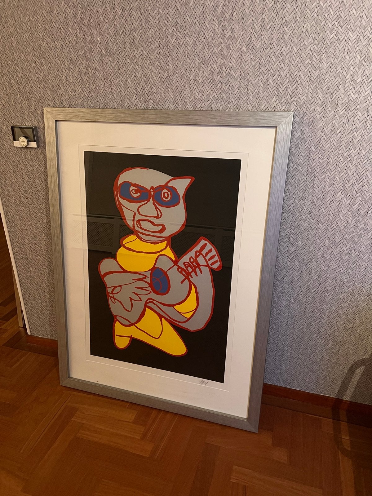 Karel Appel - Cool Hand Luke / Cool Luke Singing Hands (Zeef, Gelimiteerde oplage, Ophalen, Personages en Fantasiefiguren, Zeefdruk
