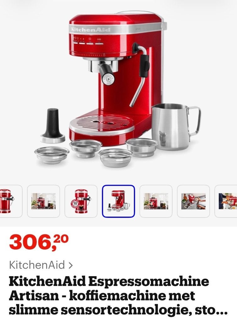 KitchenAid, Ophalen, Overige typen, Zo goed als nieuw, Rood