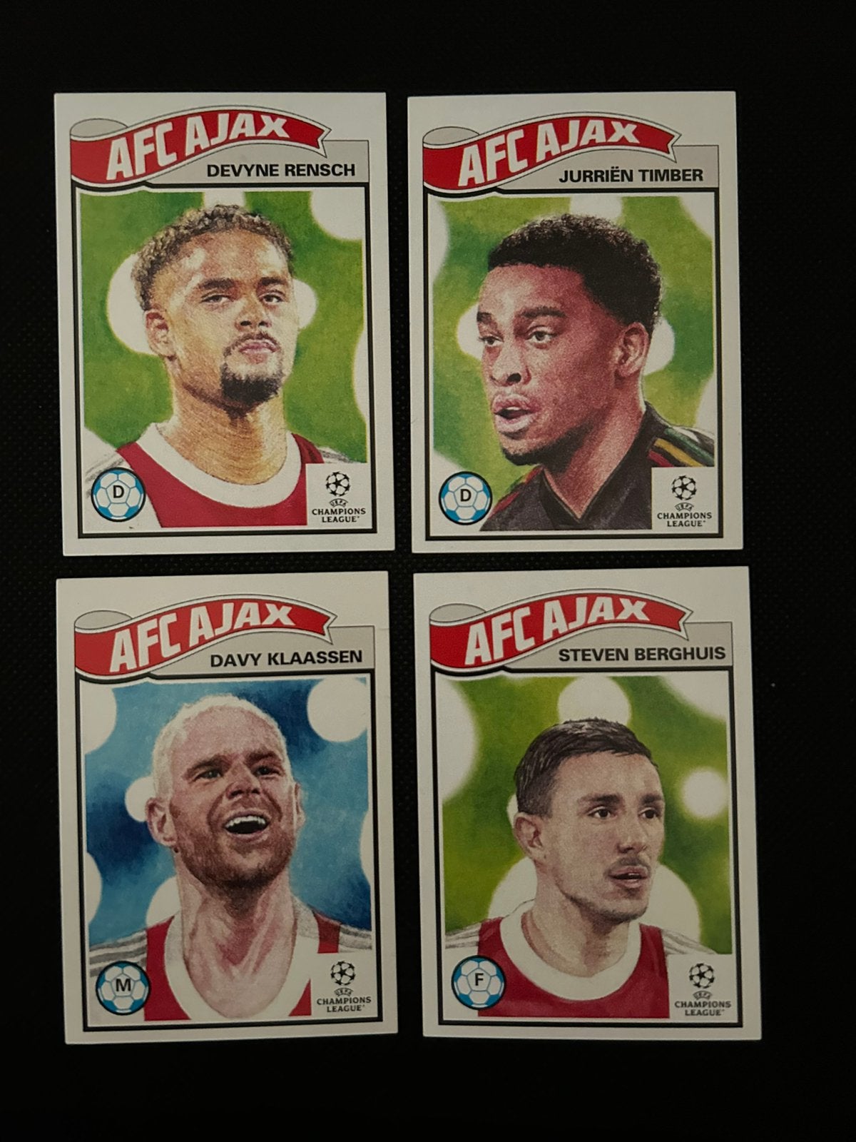 Vier Ajax Living set kaartjes, Verzenden, Zo goed als nieuw, Plaatje