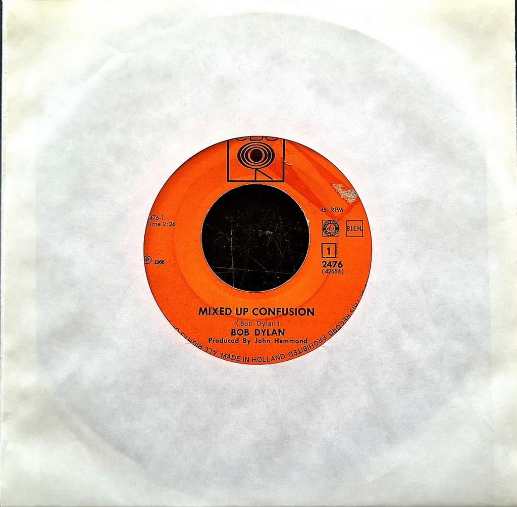 7"/SINGLE  BOB DYLAN - Mixed Up Confusion/Corrina Corrina, Cd's en Dvd's, Vinyl Singles, Ophalen of Verzenden, Gebruikt, Pop