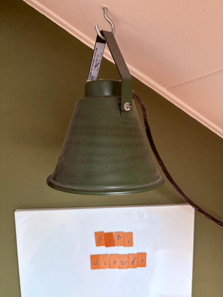 Klein leger hanglampje, Ophalen