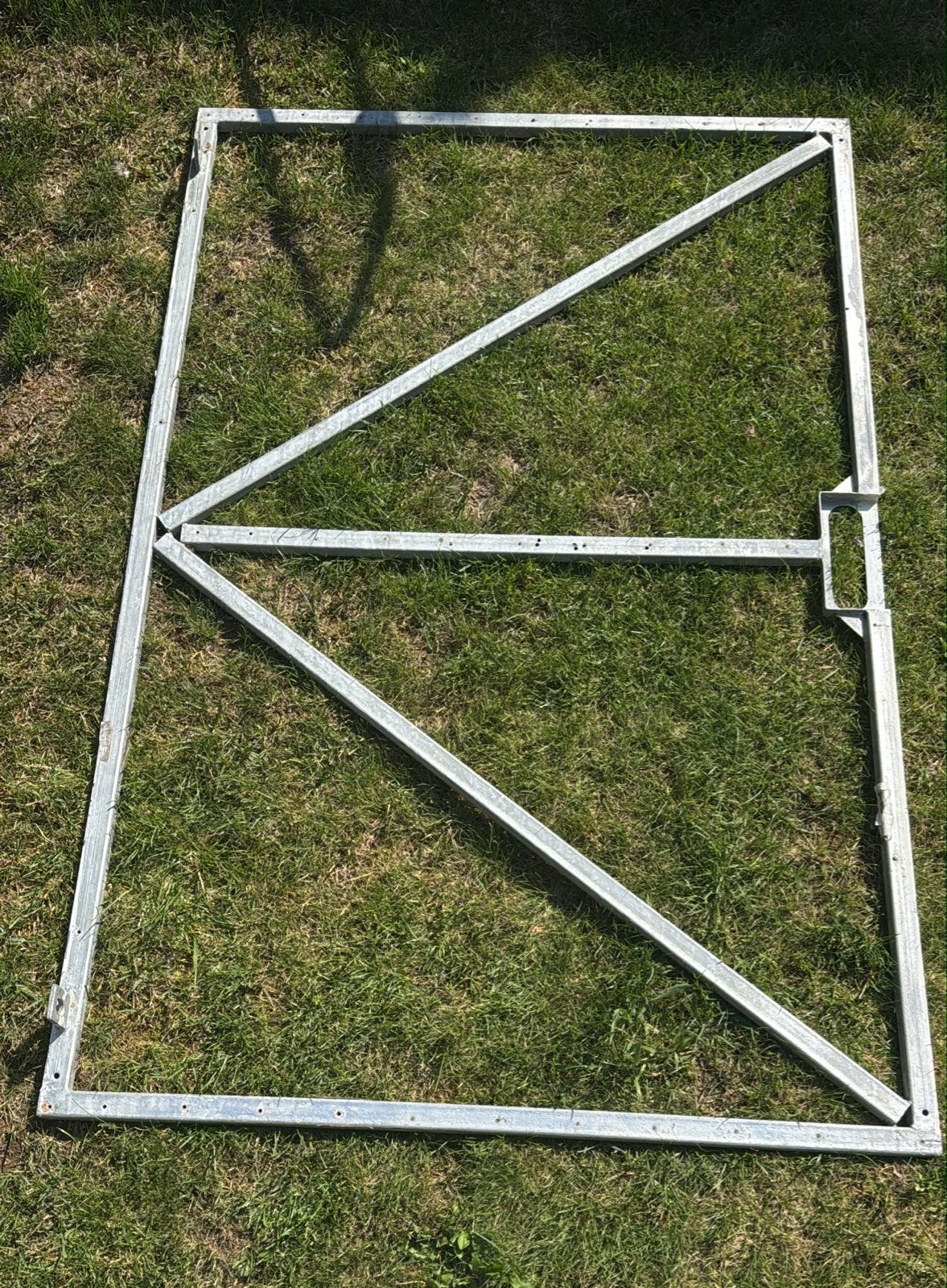 Metalen hekwerk poortframe 100 x 155 cm, Tuin en Terras, Ophalen, Met poort, Gebruikt, Tuinhek