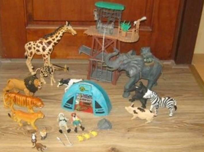 Grote Safari Speelset met Dieren Tent en Uitkijktoren set 2, Ophalen