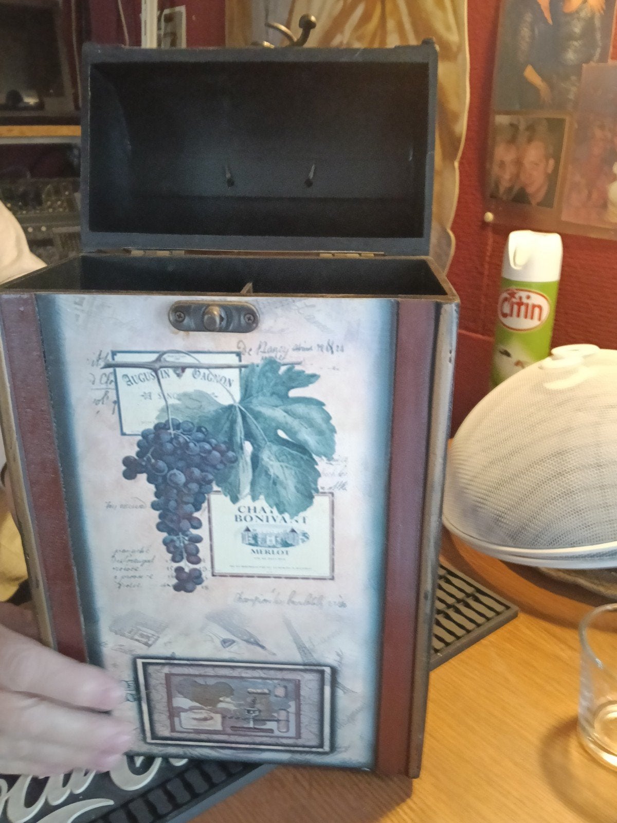 Decoratieve wijnkist voor 2 flessen - Cadeauverpakking, Minder dan 50 cm, Gebruikt, Minder dan 50 cm, Ophalen of Verzenden