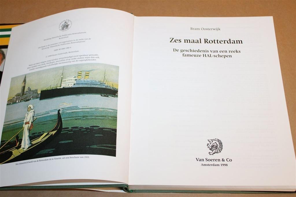 Zes maal Rotterdam — Bram Oosterwijk [HAL-schepen], Ophalen of Verzenden, Zo goed als nieuw