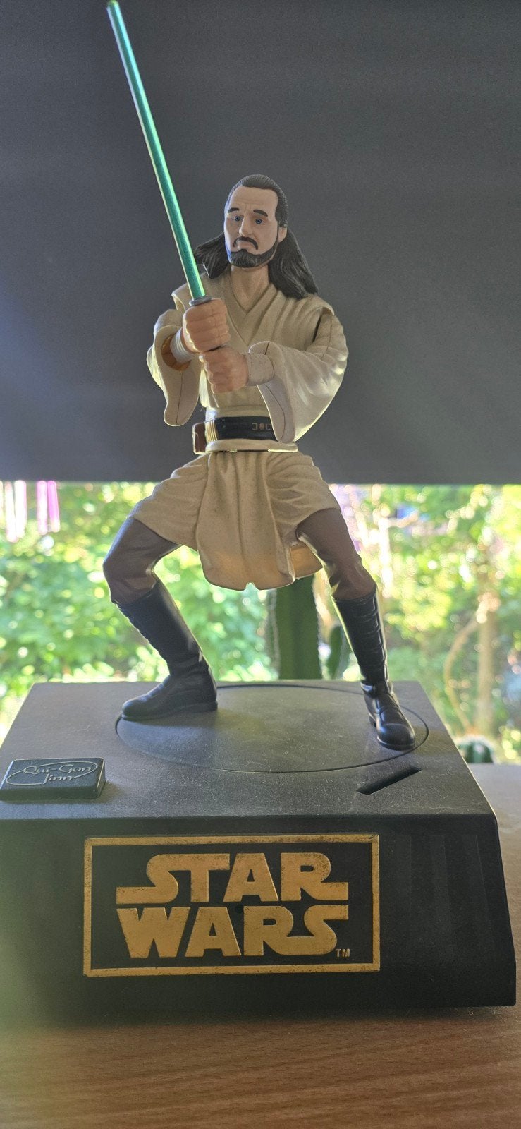 Star Wars Qui-Gon Jinn Interactieve Spreekbank, Ophalen of Verzenden, Zo goed als nieuw, Actiefiguurtje