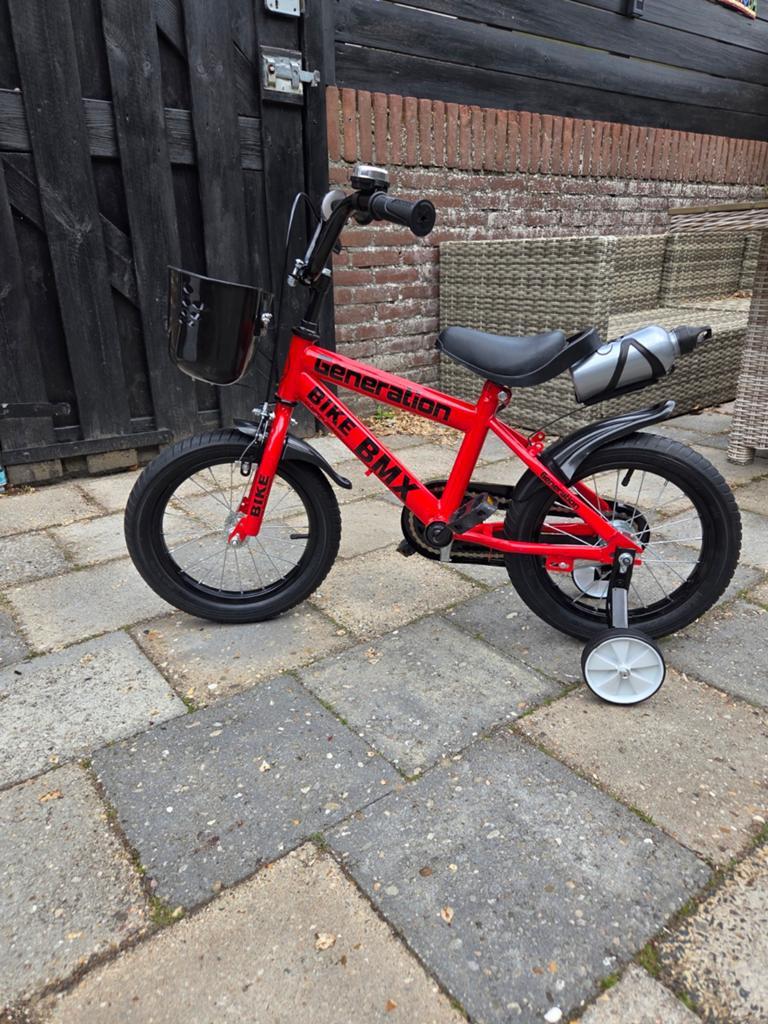 Stoere 14 inch fiets in nieuwstaat, Fietsen en Brommers, Ophalen, Zo goed als nieuw, Staal, Minder dan 16 inch