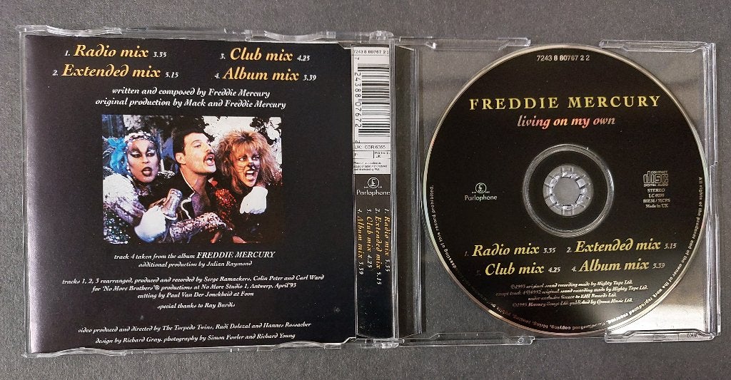 Freddie Mercury 4 track UK CD Living On My Own NIEUW ! Queen, Verzenden, Eerste persing, Pop, Nieuw in verpakking