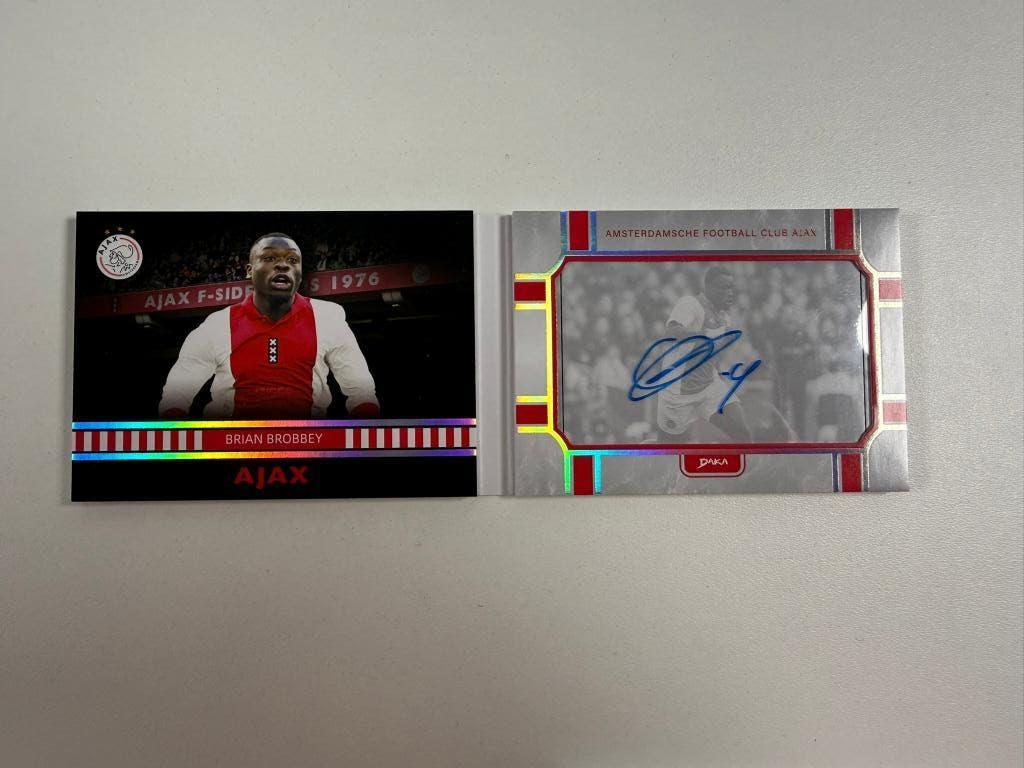 Brian Brobbey /25 Auto Booklet Daka Ajax 2024-25, Ophalen of Verzenden, Nieuw, Ajax, Poster, Plaatje of Sticker