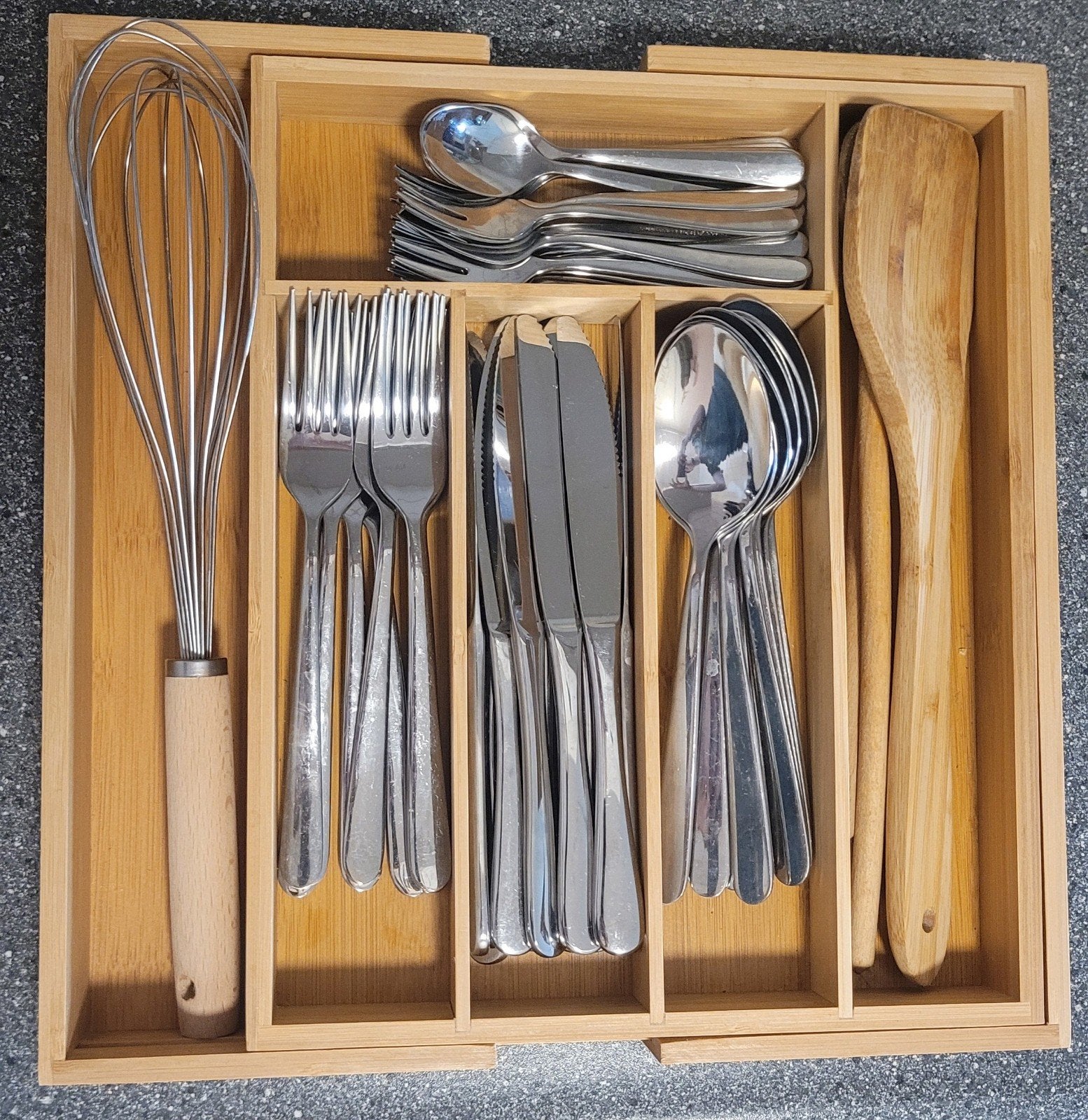 Uitschuifbare Bestekbak Inclusief Ikea MARTORP Bestek, Verzenden, Zo goed als nieuw, Overige materialen