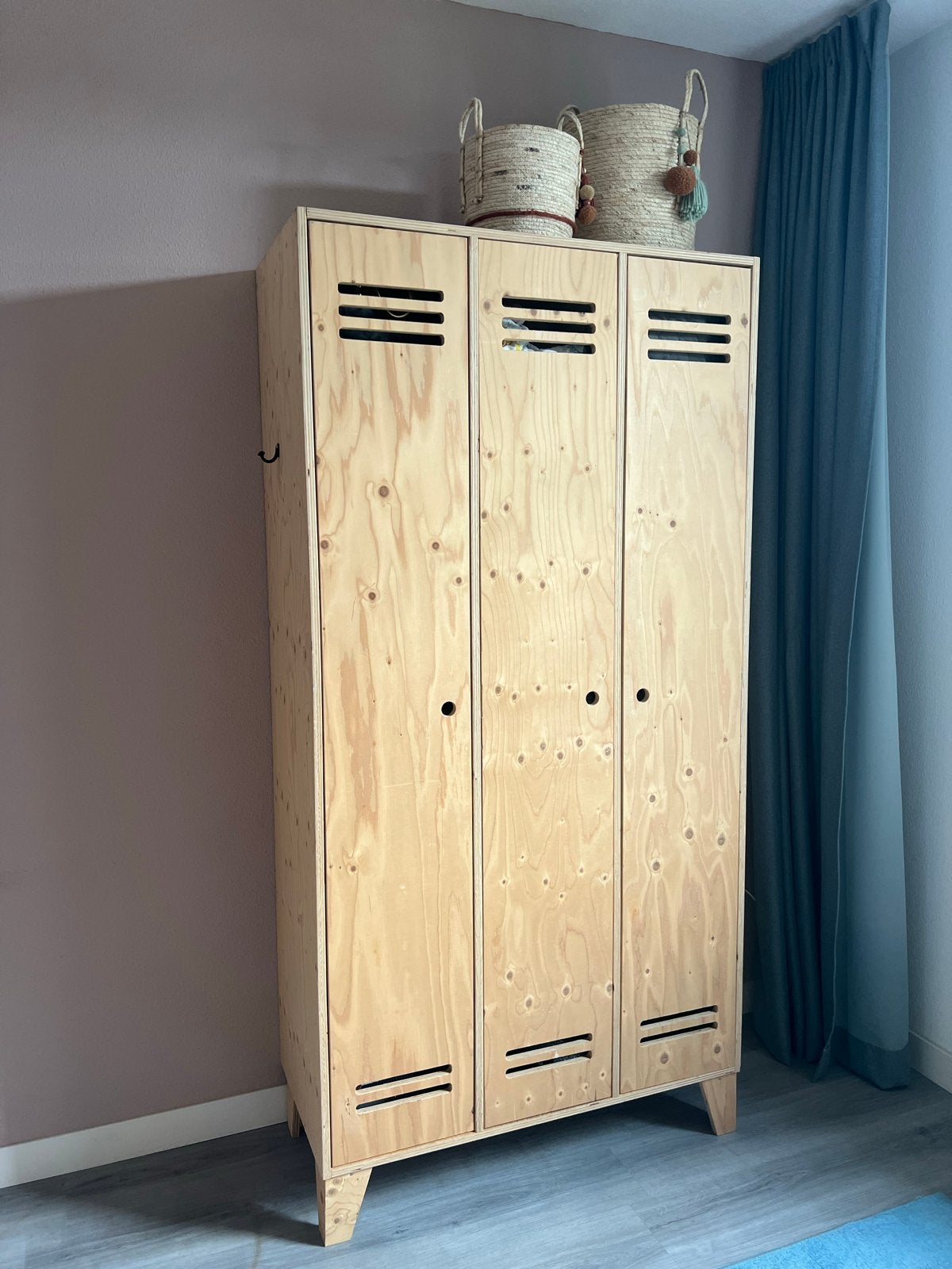 Complete kinderkamer Set: Commode, Bed en Kast, Ophalen, Gebruikt, 70 tot 85 cm, 140 tot 160 cm