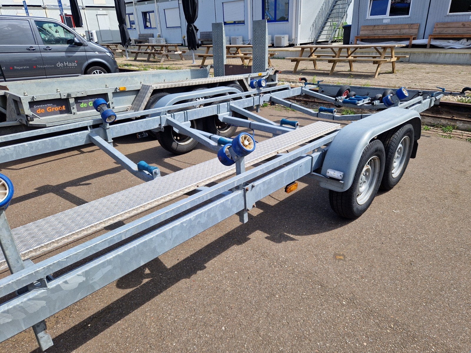 Vlemmix tandemas trailer  2700/840 in zéér goede staat  !!!, 1500 tot 3000 kg, 6 tot 9 meter, Overige typen, Ophalen of Verzenden