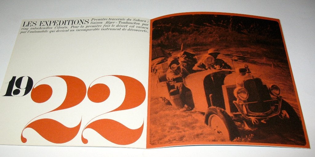 Folder Citroen Dates 1919 - 1963 in het frans citroën, Ophalen of Verzenden, Gelezen, Citroën, Citroën