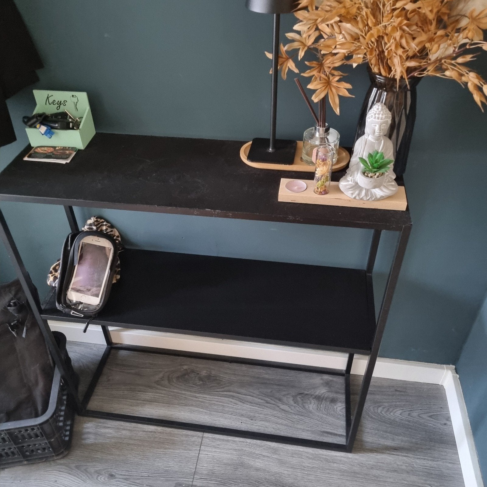 Wandtafel, Huis en Inrichting, Tafels | Sidetables, Ophalen, Gebruikt, 50 tot 100 cm, Metaal