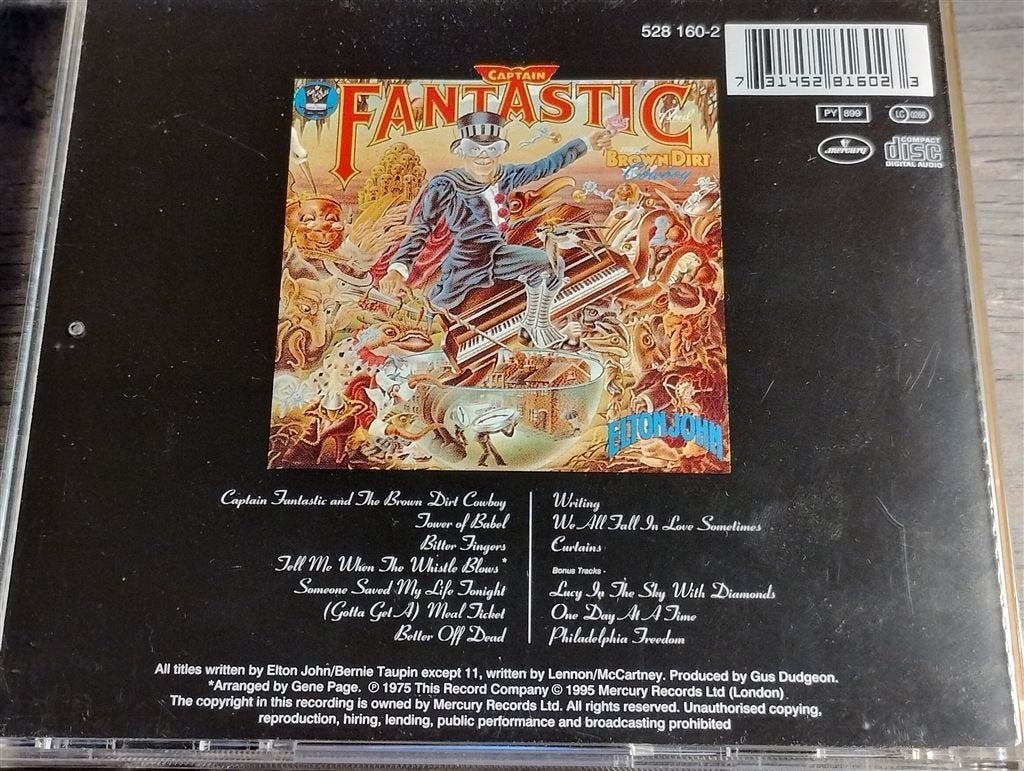 Elton John ‎- Captain Fantastic And The Brown Dirt Cowboy, Ophalen of Verzenden, Zo goed als nieuw