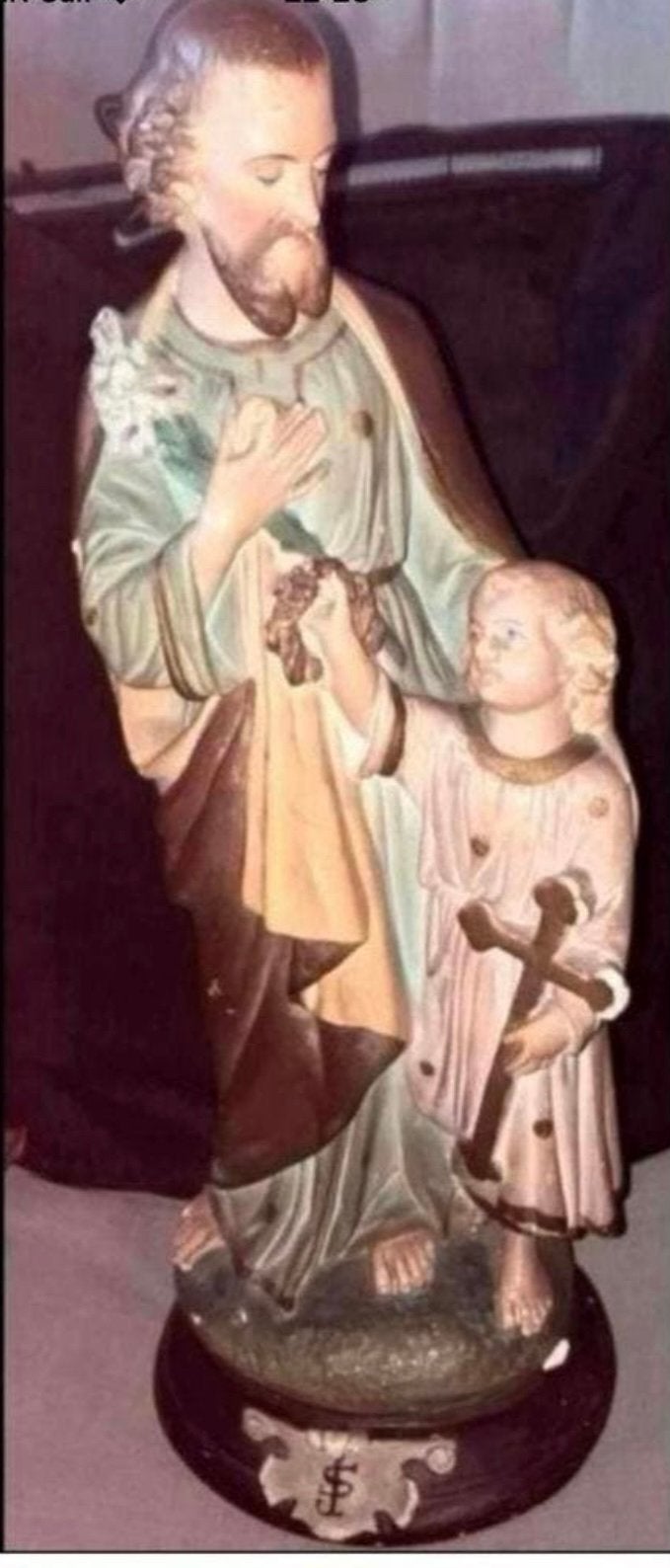 HEILIGE JOSEPH MET KIND,ANTIEK!!!MOOI!!!, Ophalen of Verzenden