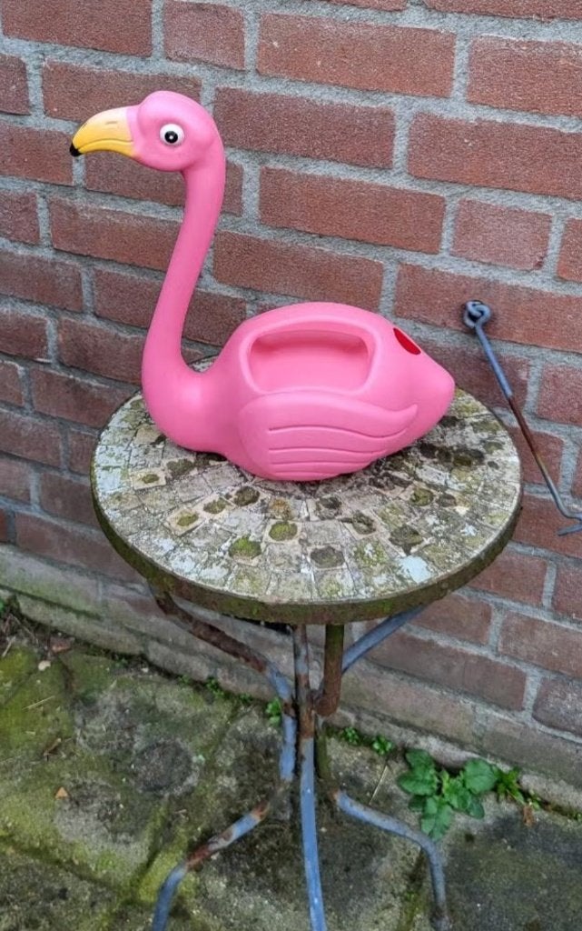Leuke roze flamingo gieter, Ophalen, Kunststof