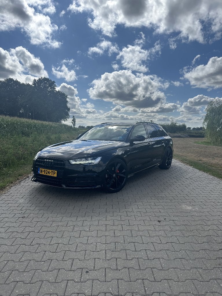 Audi A6 2.0 TDI 136pk Multitronic 2018 Zwart | Nieuwe riem, Auto's, 136 pk, Leder en Stof, Zwart, Stationwagon