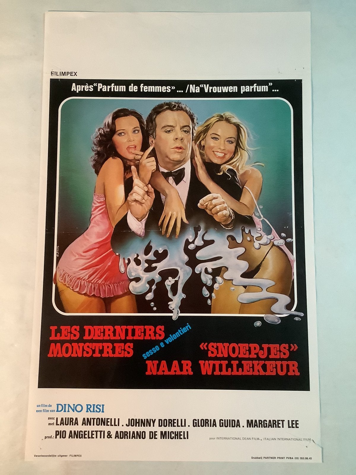 SESSO E VOLONTIERI  filmposter  36-54 cm   Used, Ophalen of Verzenden, Zo goed als nieuw, Deurposter of groter, Film en Tv
