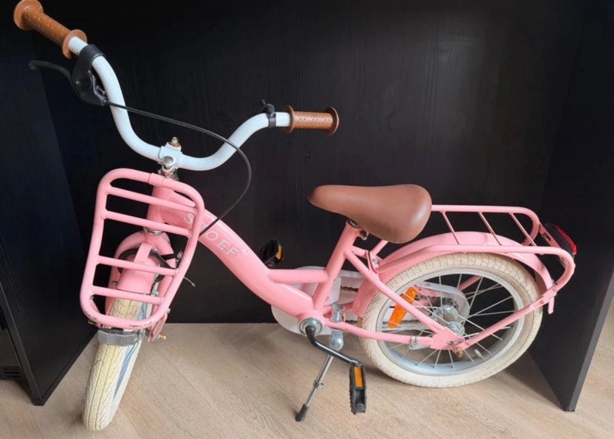 Gebruikte Sjoef kinderfiets 16 inch met gebruikerssporen, Fietsen en Brommers, Ophalen, Gebruikt, 16 tot 20 inch