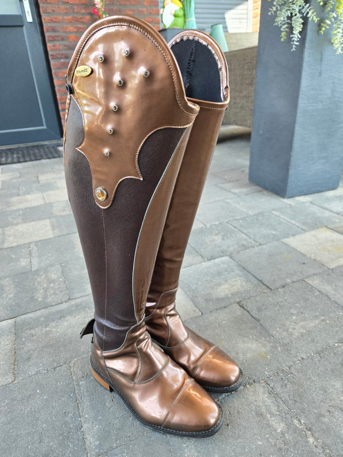 Chique bronskleurige dressuur laarzen, Ophalen of Verzenden, Dressuur