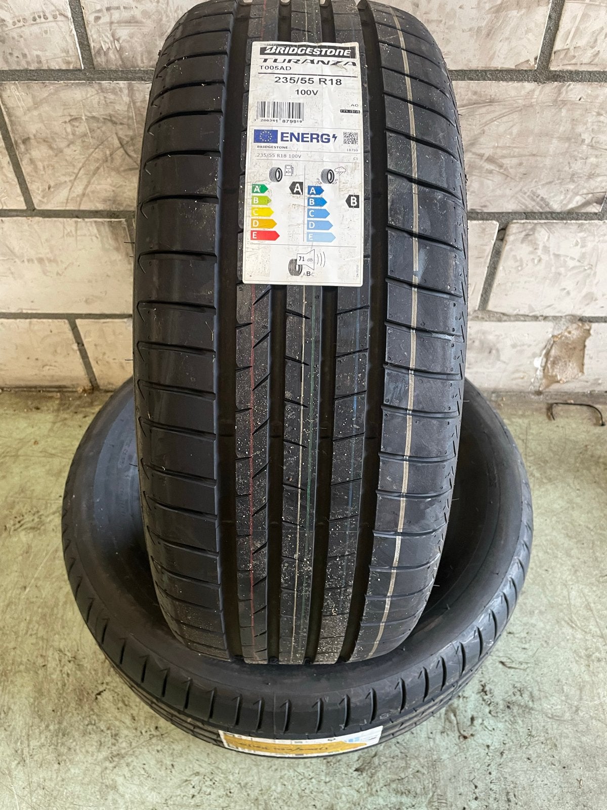 Nieuwe Bridgestone Turanza T005 AD 235/55R18 100V zomerbande, 18 inch, Nieuw, Ophalen of Verzenden, 235 mm
