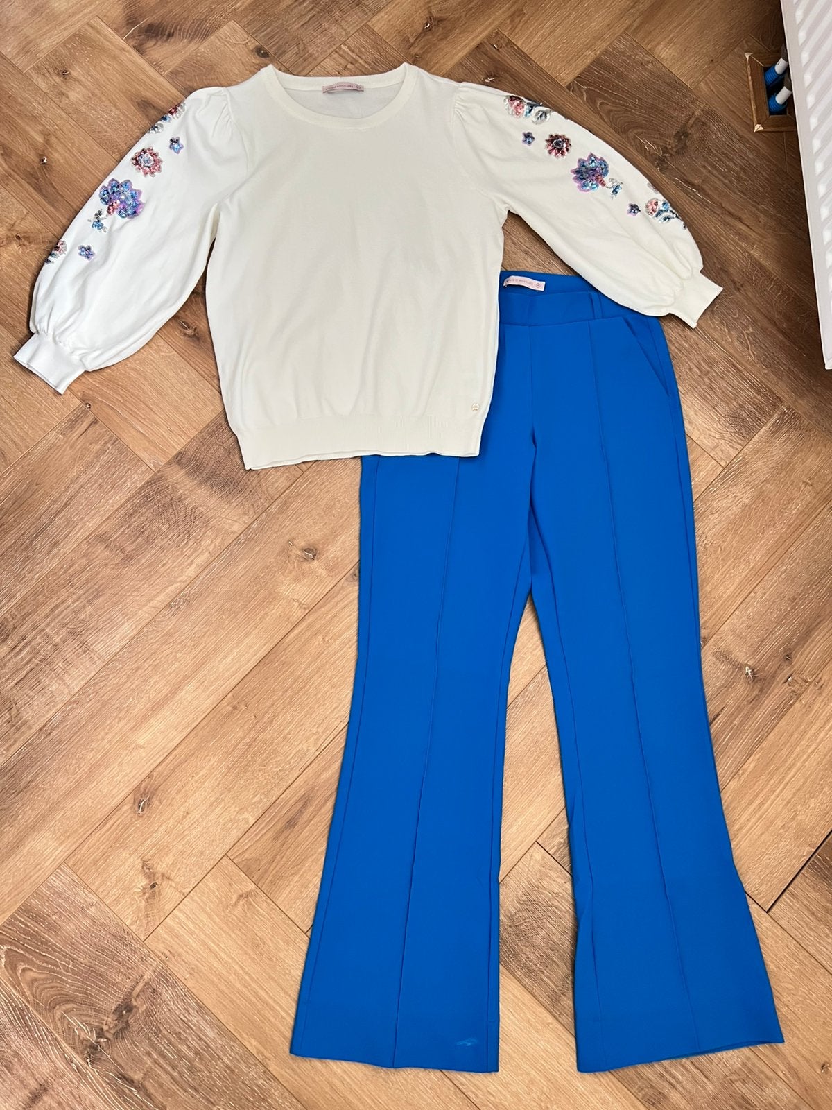 Studio anneloes set M embroidery trui & flair stitch broek, Maat 38/40 (M), Ophalen of Verzenden, Zo goed als nieuw, X