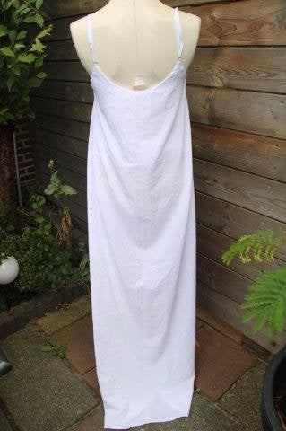 Jurk wit/ roze Cosita Linda mt L Maxi dress vaste prijs AANB, Cosita Linda, Wit, Maat 42/44 (L), Ophalen of Verzenden