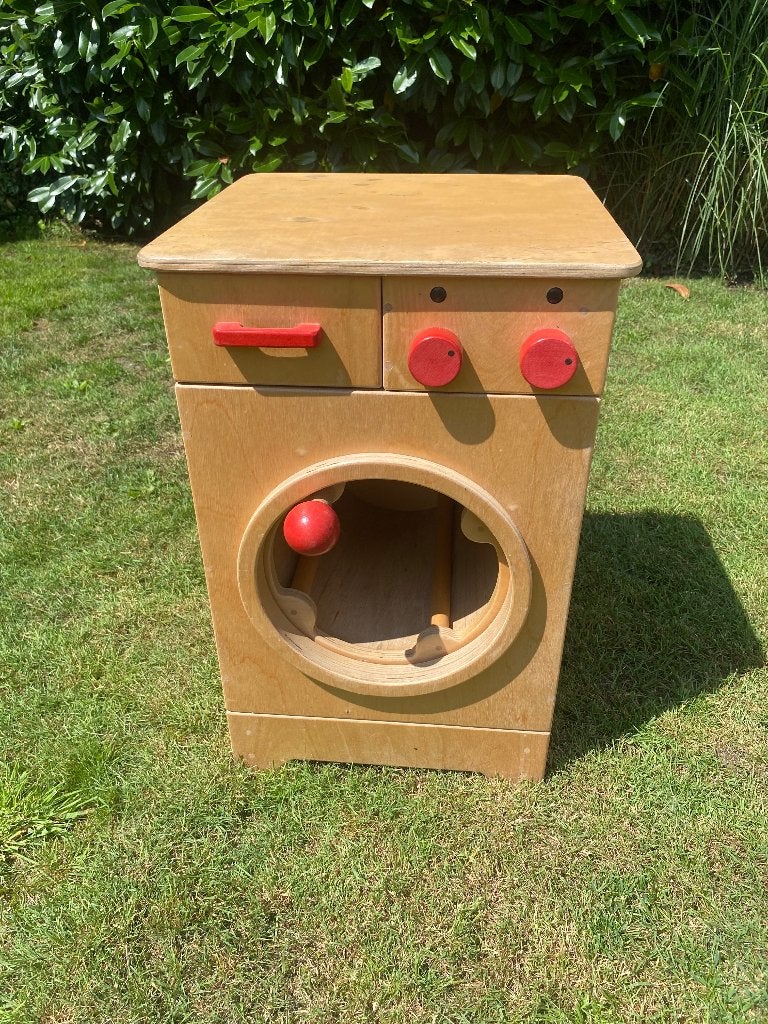 Houten wasmachine Van Dijk Toys, Ophalen, Gebruikt, Meubelstuk of Keukentje