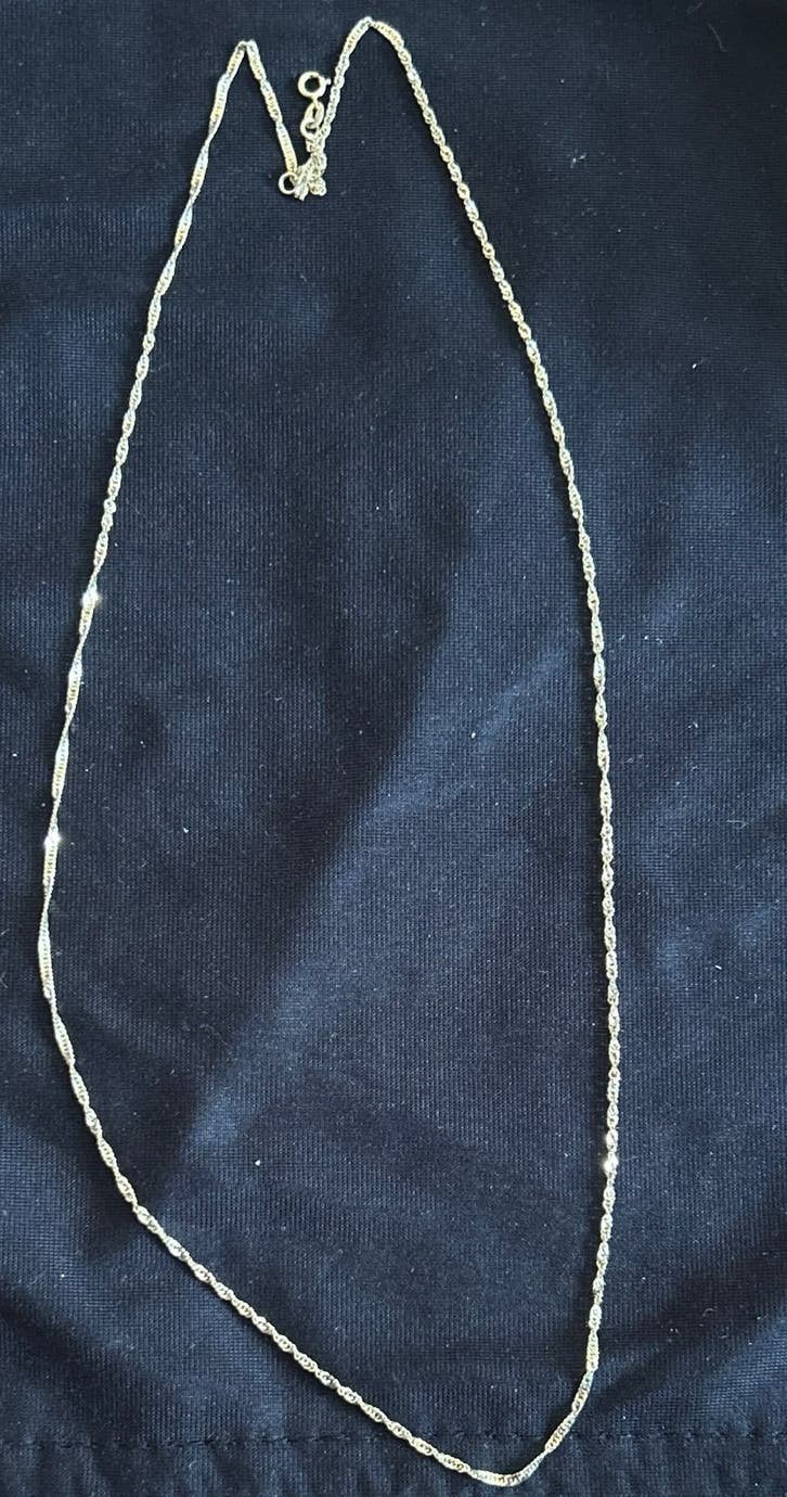 Elegante Gouden Ketting 14k 60 cm, Verzenden, Zo goed als nieuw, Goud
